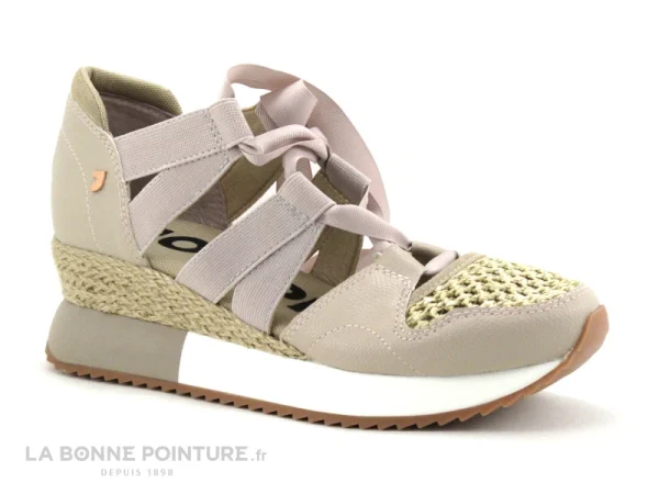 Gios Eppo Gioseppo TASSIN 69030 Beige – Sandale Espadrille Femme Avec Ruban Paiement sécurisé 1