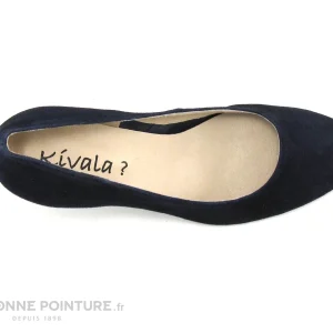 CATY KIVALA – Gapa 60 – Velours Marine – Escarpin Talon Haut vente à bas prix 19