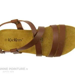 marque moins cher Kickers KICK ALICE Marron Clair – 931650-50 – Sandale Femme 19