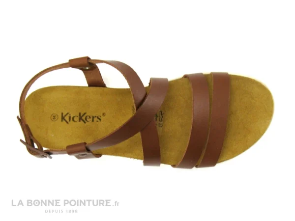 marque moins cher Kickers KICK ALICE Marron Clair – 931650-50 – Sandale Femme 7