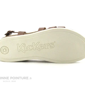 marque moins cher Kickers KICK ALICE Marron Clair – 931650-50 – Sandale Femme 21