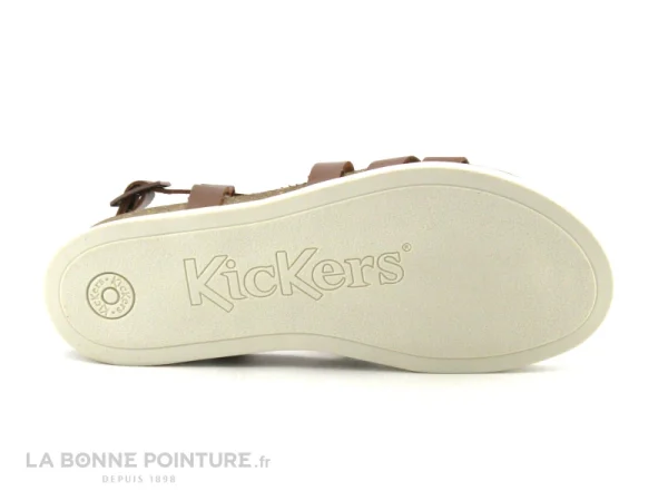 marque moins cher Kickers KICK ALICE Marron Clair – 931650-50 – Sandale Femme 8