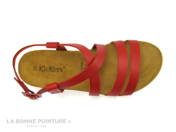 site pas cher Kickers KICK ALICE Rouge – 931650 – Sandale Femme 7