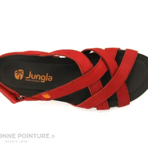 Jungla 7999 Reims Ferrari – Sandale Femme En Cuir Rouge livraison la plus rapide 19