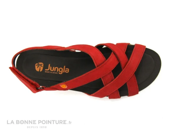 Jungla 7999 Reims Ferrari – Sandale Femme En Cuir Rouge livraison la plus rapide 7