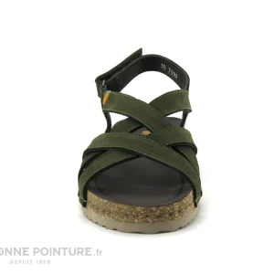 REMISE Jungla 7999 Forest Prado – Sandale Femme En Cuir Vert 11