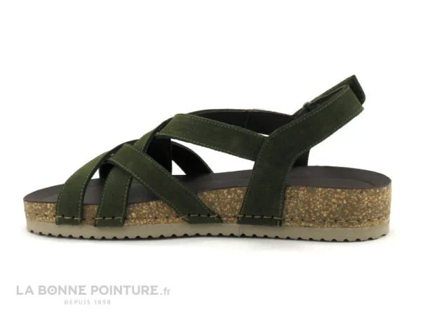 REMISE Jungla 7999 Forest Prado – Sandale Femme En Cuir Vert 4