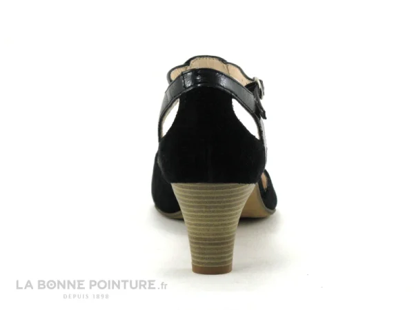 Geo Reino NOEMIE Noir – Escarpin Avec Bride Fermee à prix réduits 5