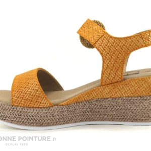 boutiqued pas cher Geo Reino VIABE Orange – Nu-pieds Talon Compense 13