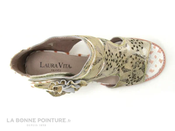 Boutique Laura Vita IGCALO 0621 Beige – Sandale Talon 7