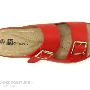 Livraison gratuite Moran’s Morans ROLTING Rouge – Mule Femme Avec Brides A Scratch 13