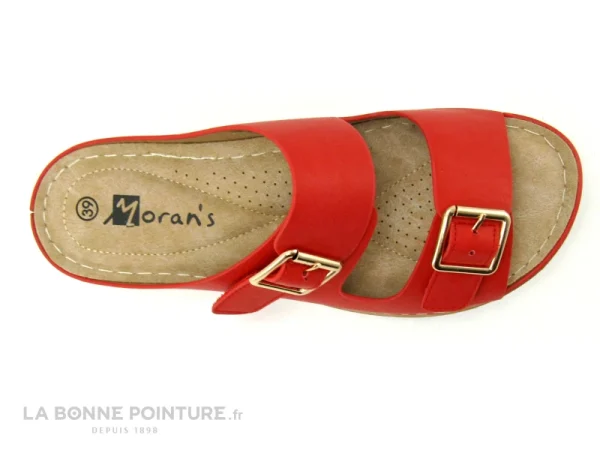 Livraison gratuite Moran’s Morans ROLTING Rouge – Mule Femme Avec Brides A Scratch 5