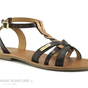 Les Tropéziennes M.Belarbi Tropeziennes HAMSUNI Chocolat Multi – 43018 – Nu-pieds Plat Femme grande promotion 17