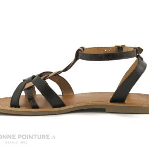 Les Tropéziennes M.Belarbi Tropeziennes HAMSUNI Chocolat Multi – 43018 – Nu-pieds Plat Femme grande promotion 13