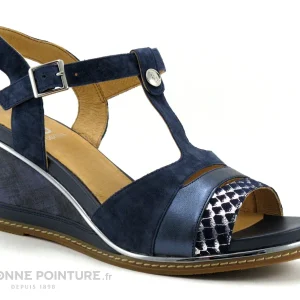 Fugitive IZANE LP5HG69 Navy -Sandale Femme Bleu Marine site pas cher 17