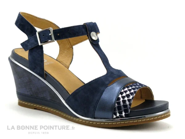 Fugitive IZANE LP5HG69 Navy -Sandale Femme Bleu Marine site pas cher 6