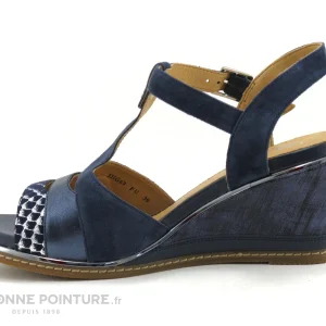 Fugitive IZANE LP5HG69 Navy -Sandale Femme Bleu Marine site pas cher 13