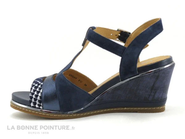 Fugitive IZANE LP5HG69 Navy -Sandale Femme Bleu Marine site pas cher 4