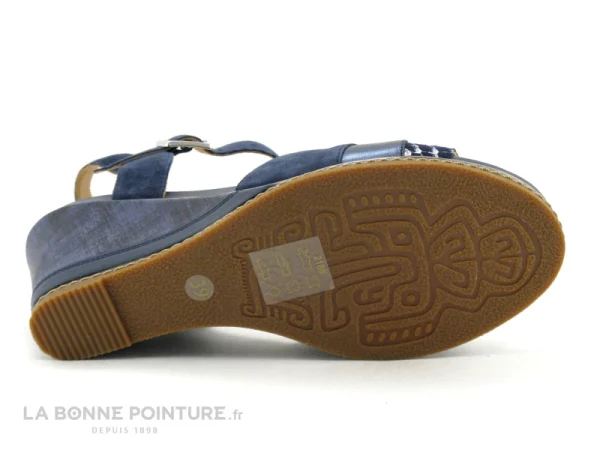 Fugitive IZANE LP5HG69 Navy -Sandale Femme Bleu Marine site pas cher 8