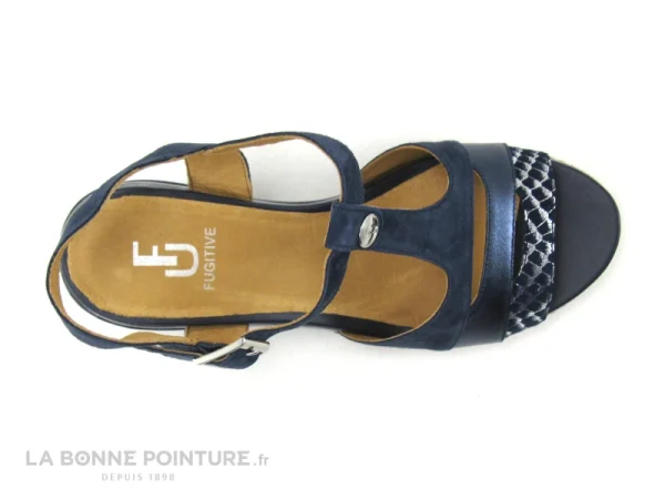 Fugitive IZANE LP5HG69 Navy -Sandale Femme Bleu Marine site pas cher 7