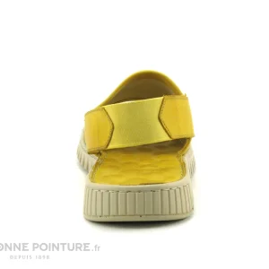 achat pas cher Karyoka MICK Jaune – Sandale Femme Cuir Jaune 15