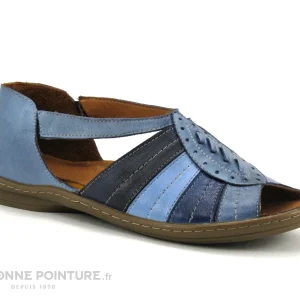 Karyoka ROMY Ocean – Sandale Femme Bleue grand choix 17