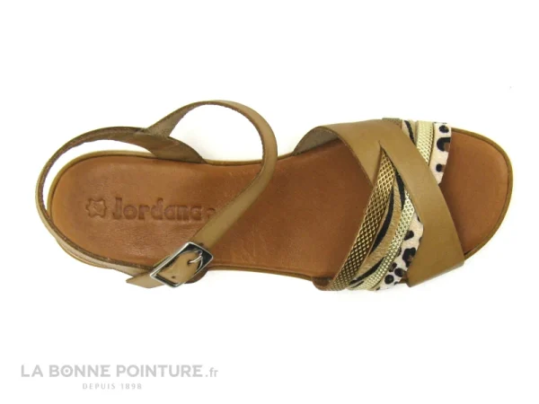 officiel Jordana 3421 Tierra – Sandale Femme – Marron Or Leopard 7