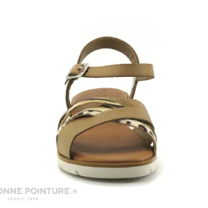 officiel Jordana 3421 Tierra – Sandale Femme – Marron Or Leopard 11