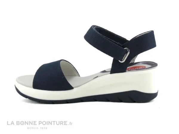 Jana 8-28761-20 Navy – Sandale Bleu Marine Femme – Talon Compense en vente 4