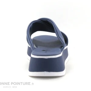 Agora PAIMPOL Jeans – Mule Compensee Bleu Jeans – Brides Croisees dernière tendance 14