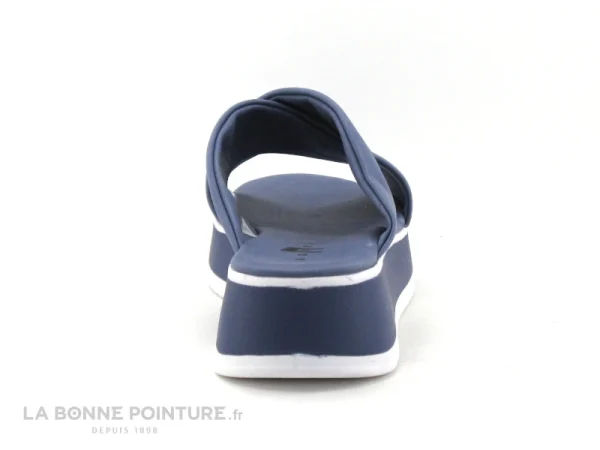 Agora PAIMPOL Jeans – Mule Compensee Bleu Jeans – Brides Croisees dernière tendance 5