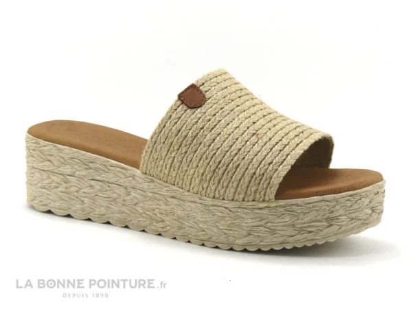 Eva Frutos 726 Naturel – Mule Femme Beige magasin en ligne france 1