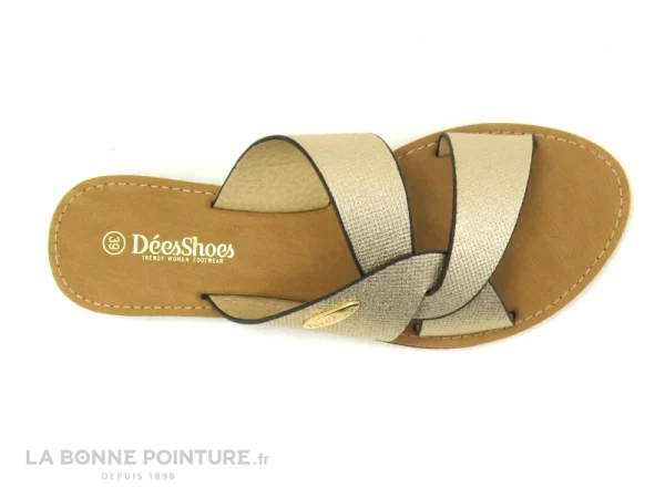 Dees Shoes MERCADO Or – Mule Plate Doree commentaire favorable 4