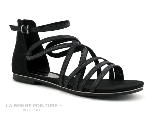 Authenticité garantie Marco Tozzi 2-28180-26 Noir – Sandale Montante Femme 1