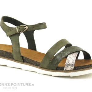 meilleur service Marco Tozzi 2-28410-28 Olive – Sandale Femme Kaki 17