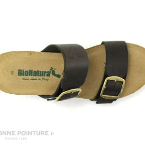 BioNatura 24A2178-I-Goitmo – Mule Cuir Marron Talon Haut Compense achat pas cher 19