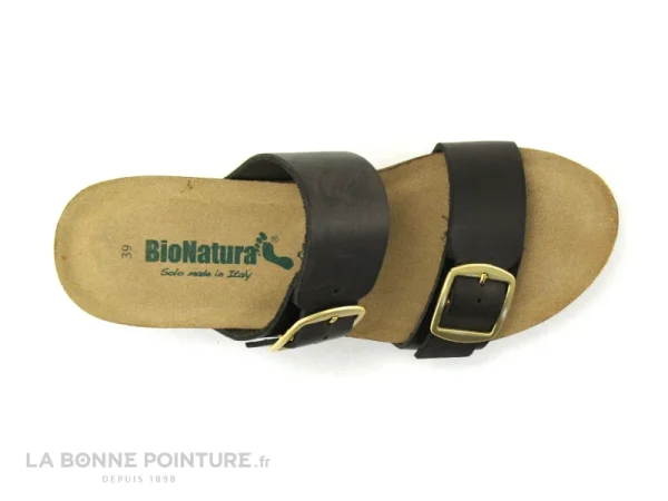 BioNatura 24A2178-I-Goitmo – Mule Cuir Marron Talon Haut Compense achat pas cher 7