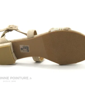 pas cher en vente The Divine Factory QL4640 Beige – Sandale Avec Contrefort 15