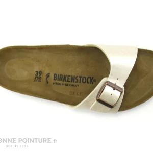 magasin en ligne france Birkenstock MADRID Birko Flor – Graceful Pearl White – BK940153 – Mule F 16