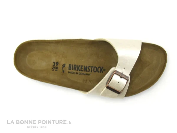 magasin en ligne france Birkenstock MADRID Birko Flor – Graceful Pearl White – BK940153 – Mule F 6