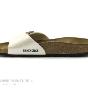 magasin en ligne france Birkenstock MADRID Birko Flor – Graceful Pearl White – BK940153 – Mule F 12