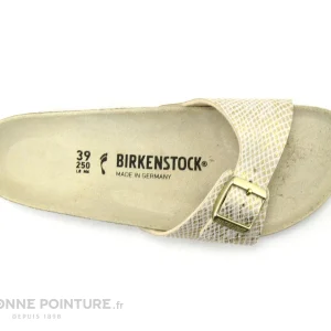 Birkenstock MADRID Shiny Python Eggshell Gold – BK1018543 – Mule F en ligne 16