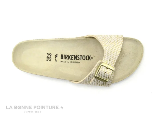 Birkenstock MADRID Shiny Python Eggshell Gold – BK1018543 – Mule F en ligne 6